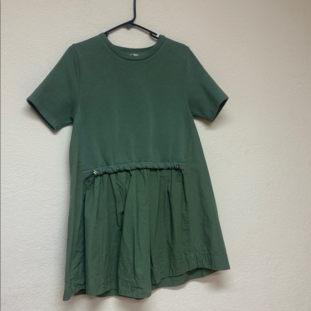 Anthropologie Olive Green Mini Dress - Picture 4 of 5